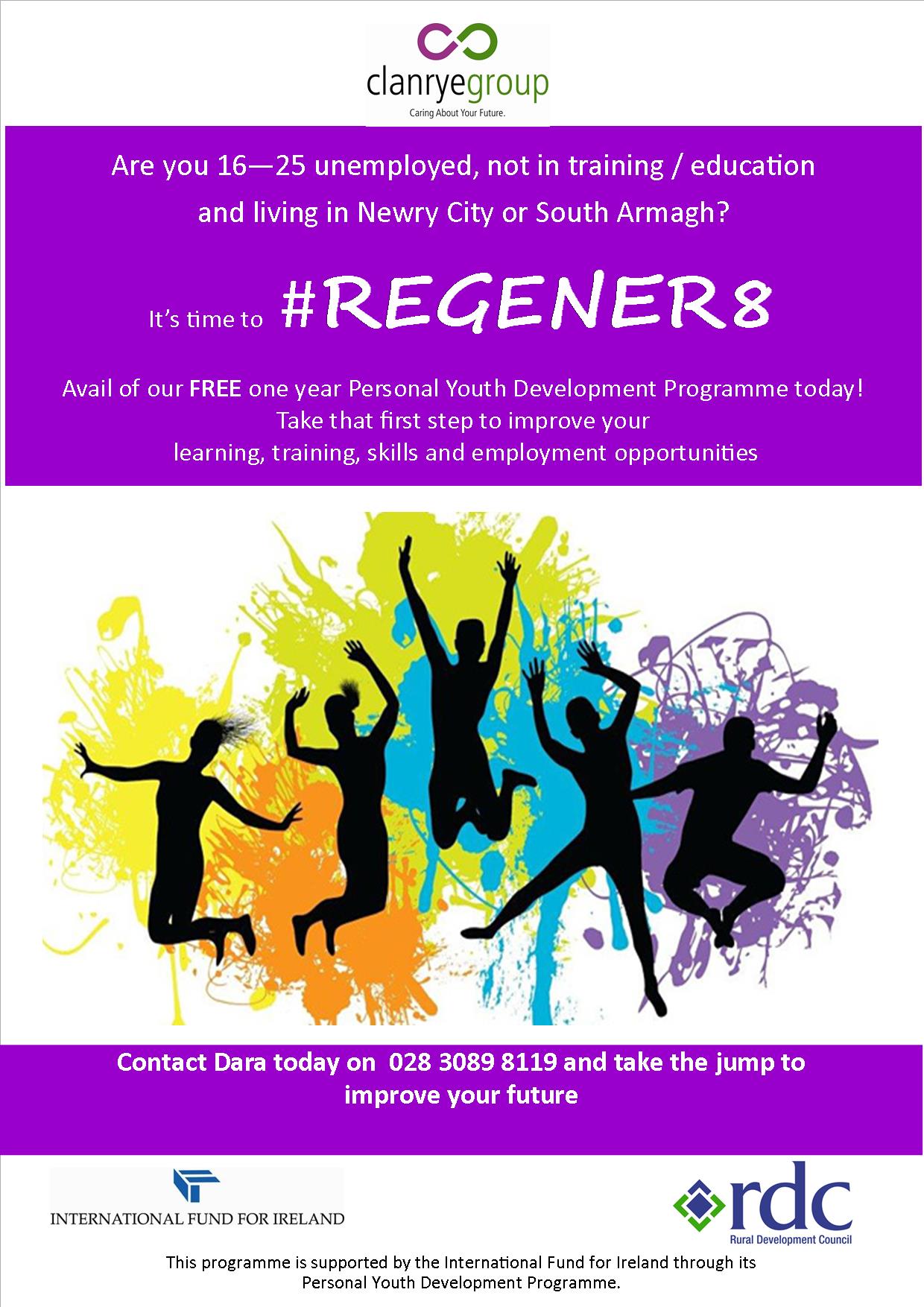 #Regener8- FREE Personal Youth Development Programme