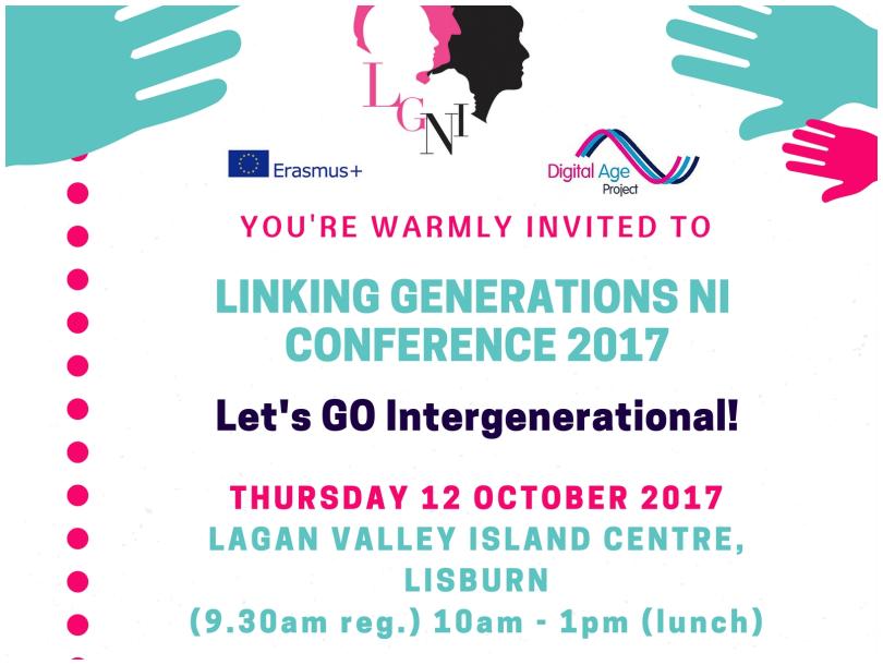Sign up for Linking Generations NI conference 2017 - Let's GO Intergenerational!