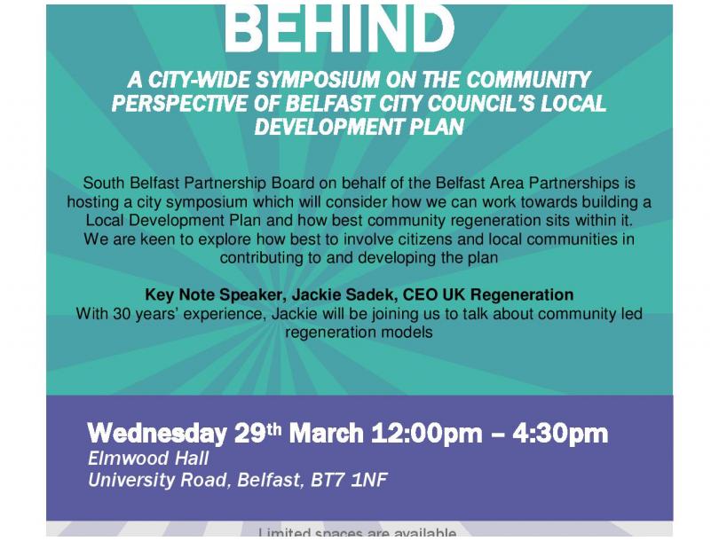 Leave No One Behind - Towards a Community Perspective on the Belfast City Council Local Development Plan