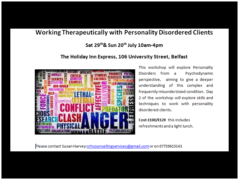 Working Therapeutically with Personality Disordered Clients