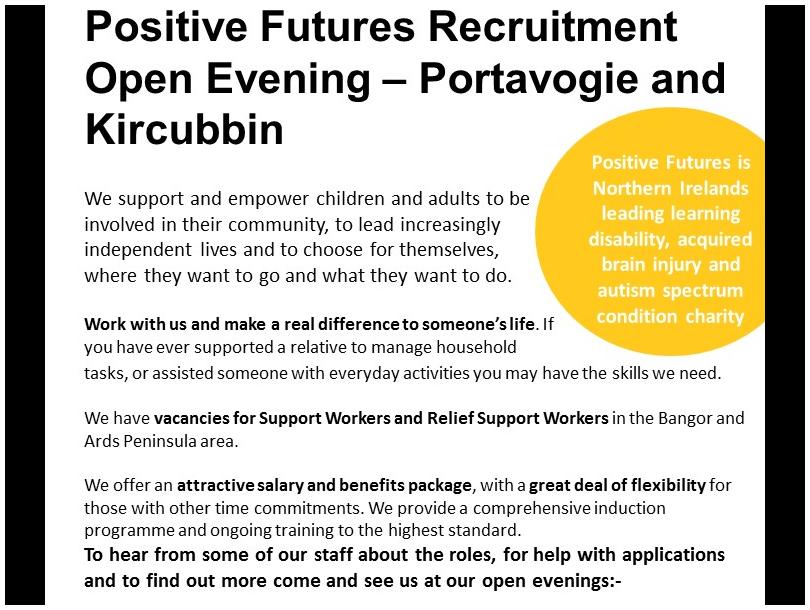 Recruitment Open Evening - Kircubbin
