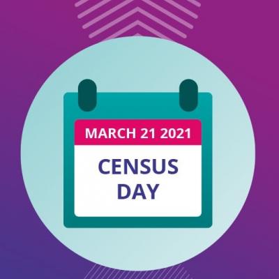 Image shows calendar showing March 21st Census Day 