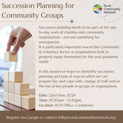 Succession planning for Community groups psoter