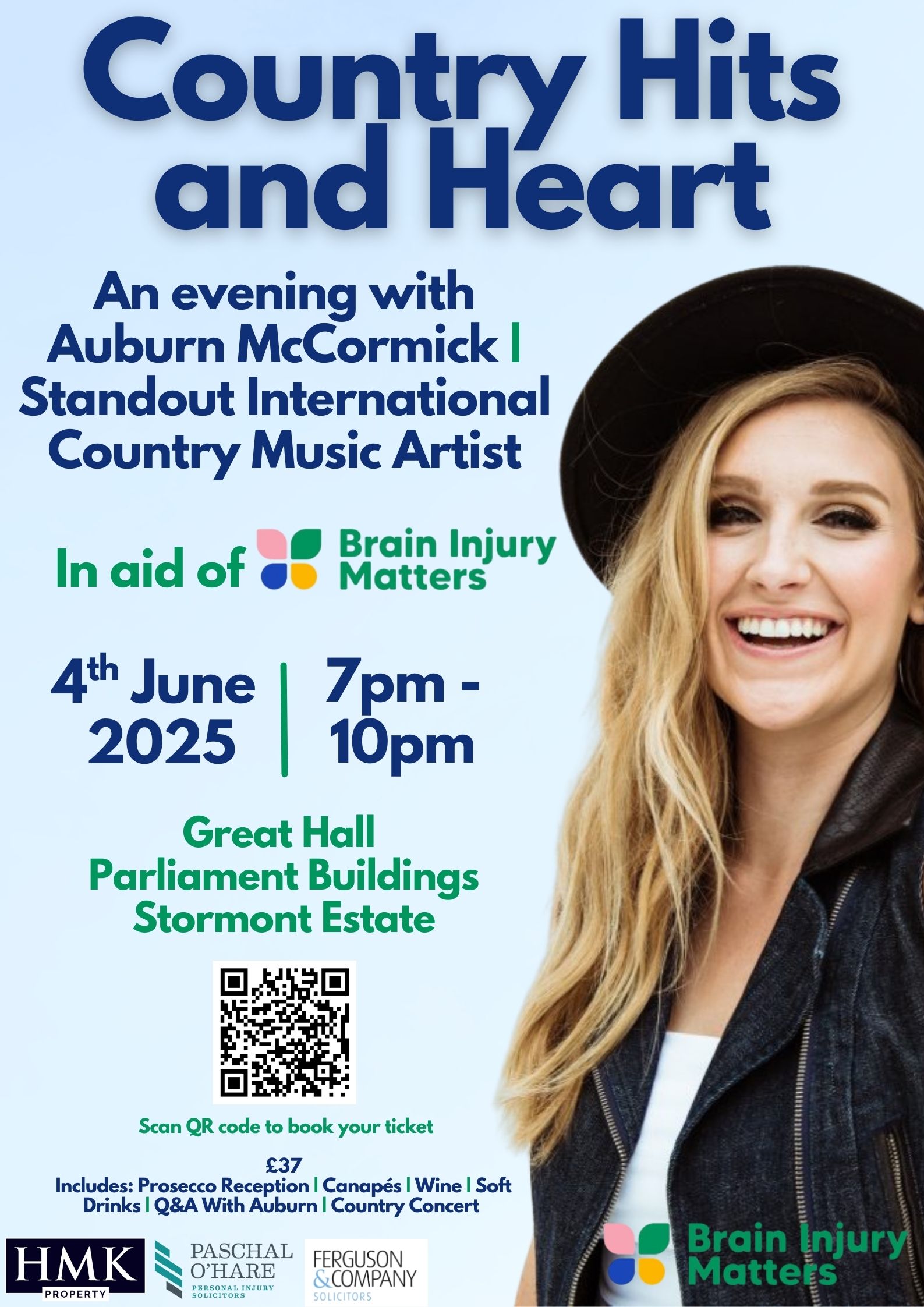 Country Hits and Heart Invite Poster
