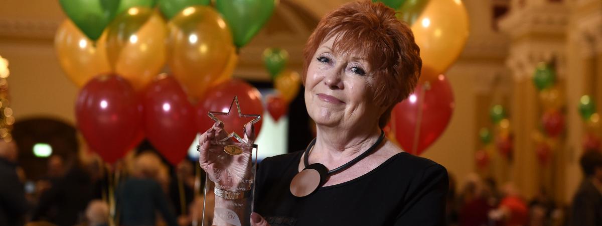 Iris Shannon, last year's Older Volunteer of the Year winner