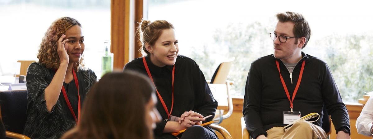 Matt O'Neill (right) with fellow Future Leaders Connect delegates in 2019.