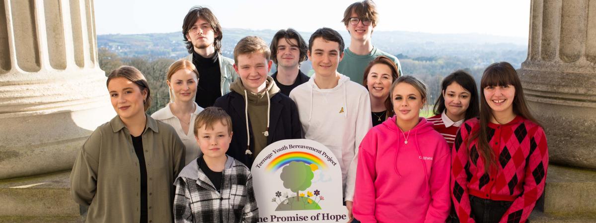 Young people come together at the launch of The Teenage Youth Bereavement Project, a video support resource they created which includes testimonies from them about their own grief journey, discussion of personal experience following loss, and guidance on how to address grief, in a bid to support their peers who find themselves facing the death of someone they loved.  https://www.jamesbrownfuneraldirectors.com/cruse-bereavement/