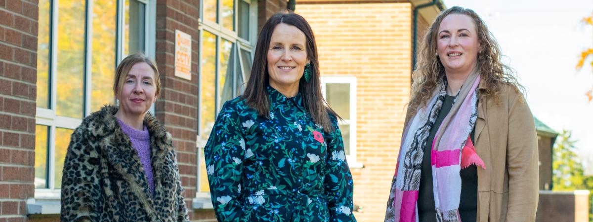 Pictured (L-R) is Olga Pollock (firmus energy’s HR Manager and Investors in People lead), Judith Finlayson (Killicomaine Junior High School), and Lisa McCarthy (Transportation Services and Business Planning Manager).