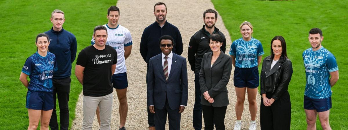 Players attending the Plant the Planet Games joined Martha Hourican, Self Help Africa Director of Business Development, the Kenyan Ambassador to Ireland His Excellency Michael K. Mubea, EBS, Gaelic Players Association CEO Tom Parsons, and Warriors for Humanity CEO and Founder Alan Kerins to officially launch the project. www.selfhelpafrica.org