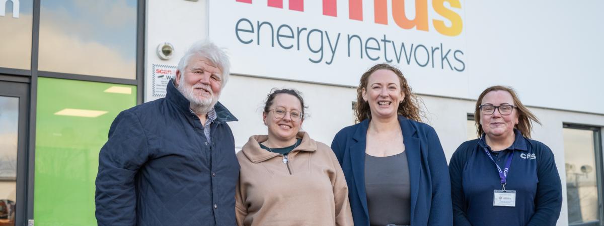 2. Pictured (L-R) is Community Rescue Service Regional Commander Sean McCarry OBE, firmus energy network’s Laura Cassley and Lisa McCarthy, and Community Rescue Service volunteer Hazel Gallagher.