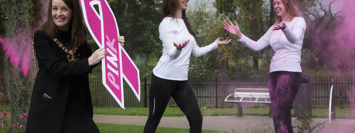 Lord Mayor Nuala gets a dust up for breast cancer research