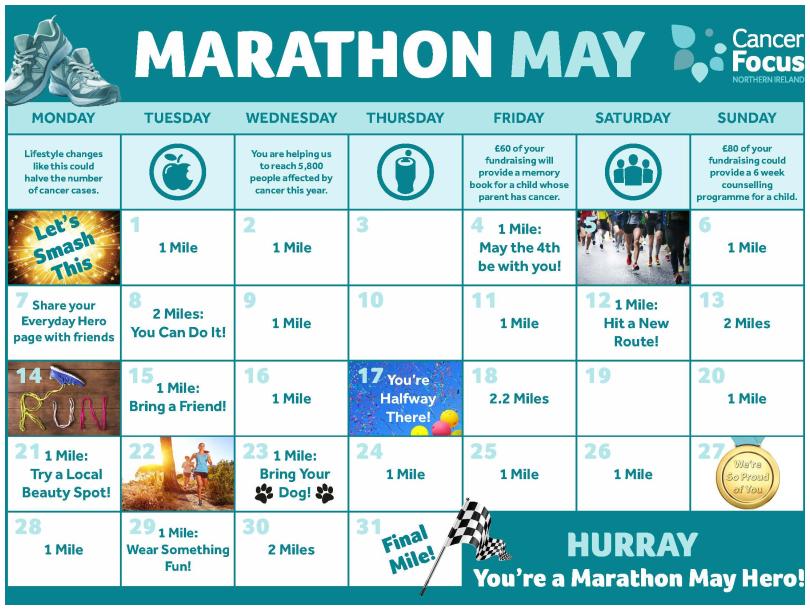 Marathon May Calendar