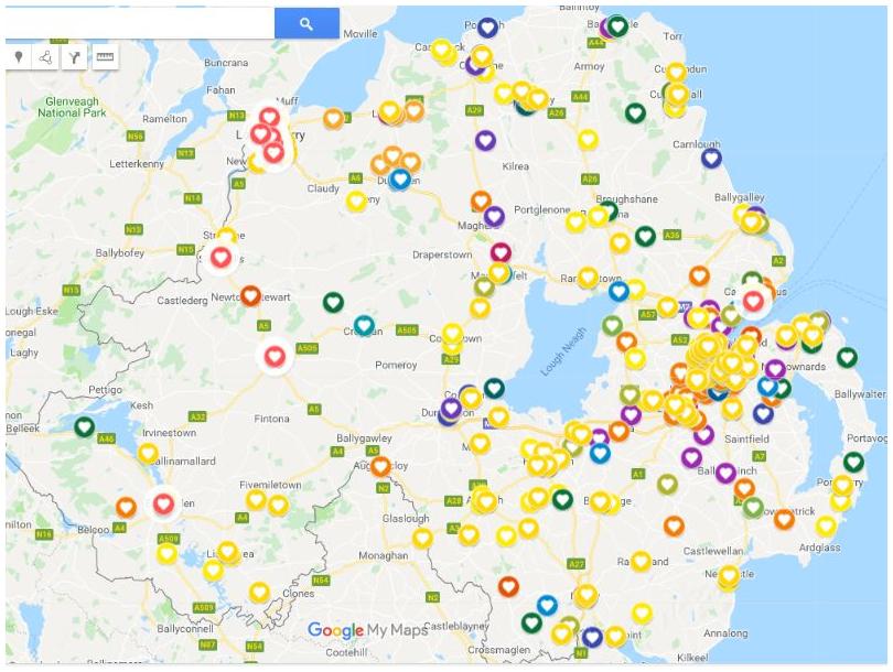 location of all the Big Lunches in 2018