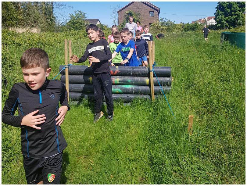 Go Nuts @ Forest Fitness Inflatable Ninja Warrior course