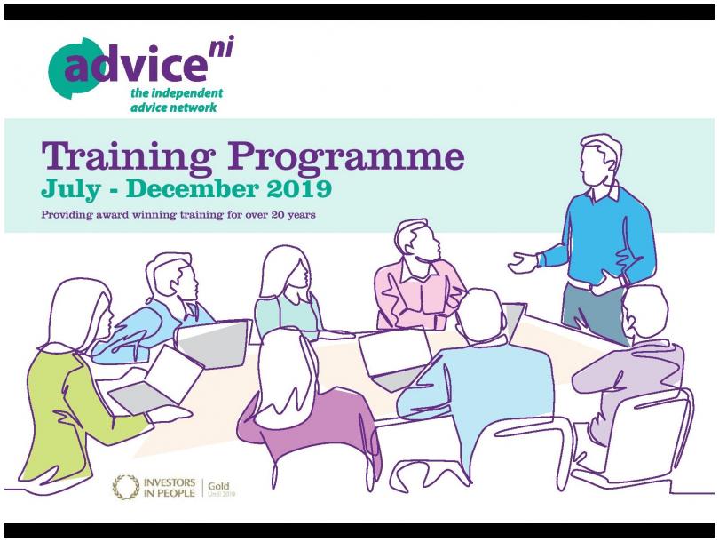 Advice NI Training Calendar July - December 2019