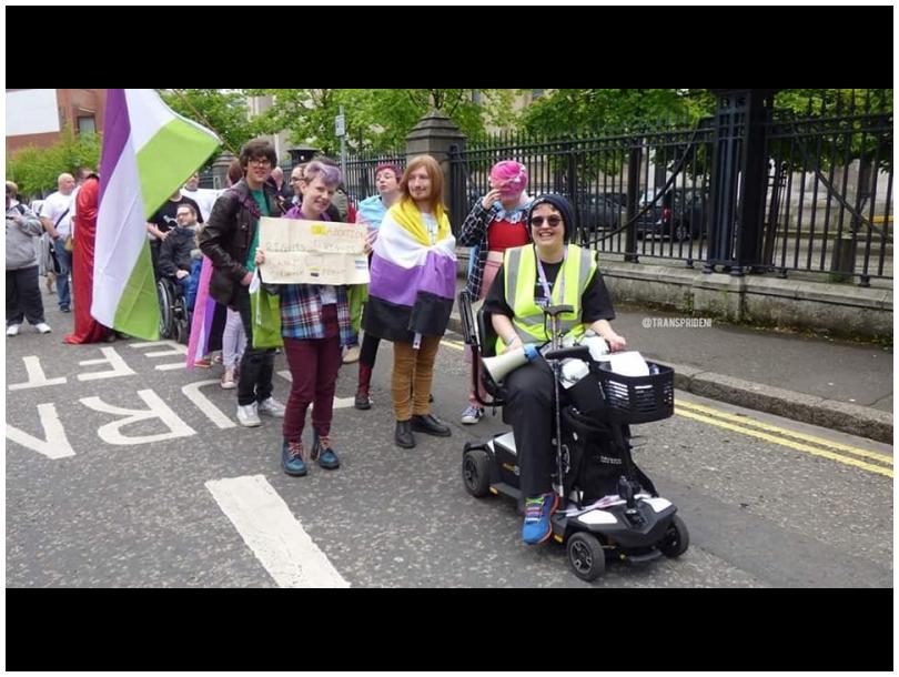 Trans Pride NI attendees