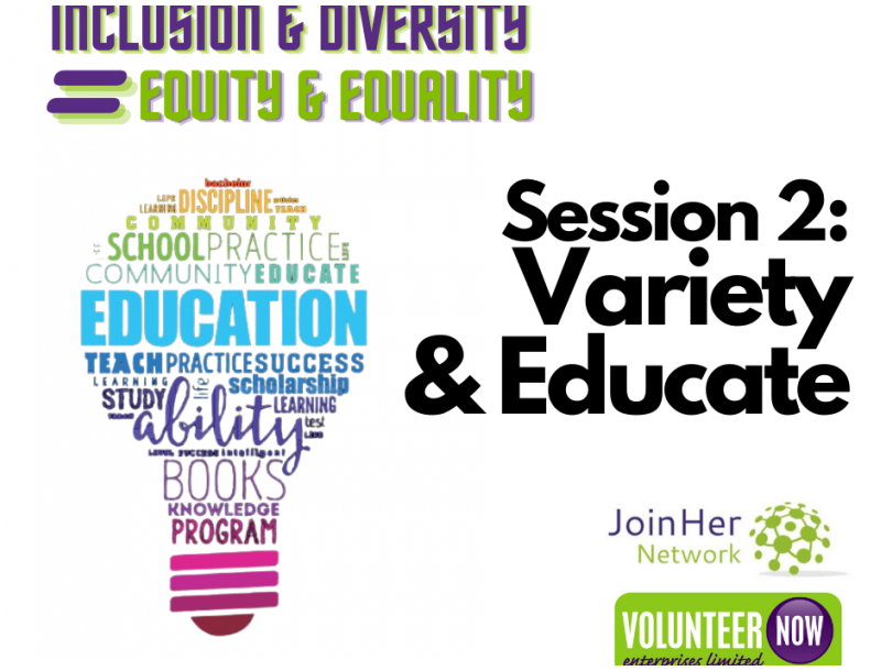 Inclusion & Diversity = Equity & Equality Session 2