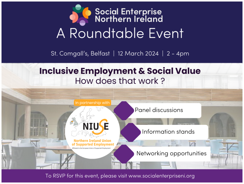 Information session on the SENI Social Value Partnership Working Group