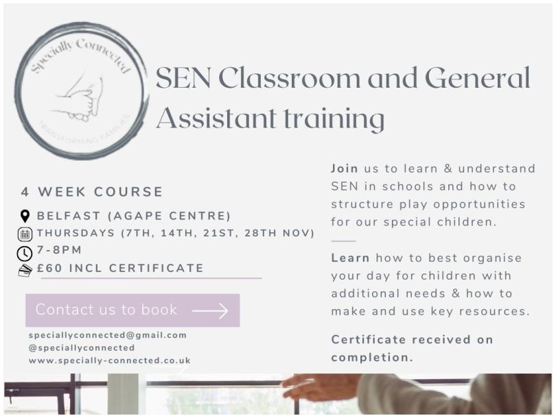 SEN Classroom and General Assistant Training