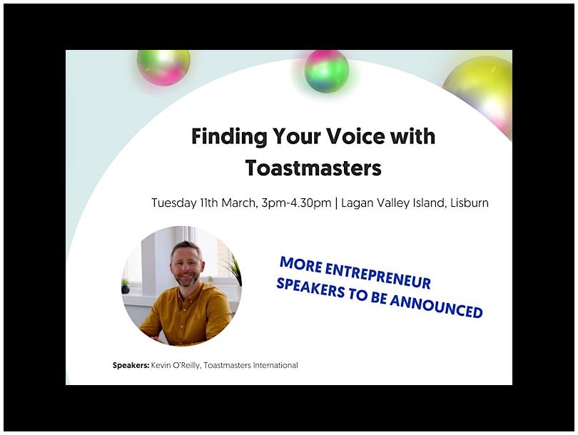 Finding your Voice with Toastmasters