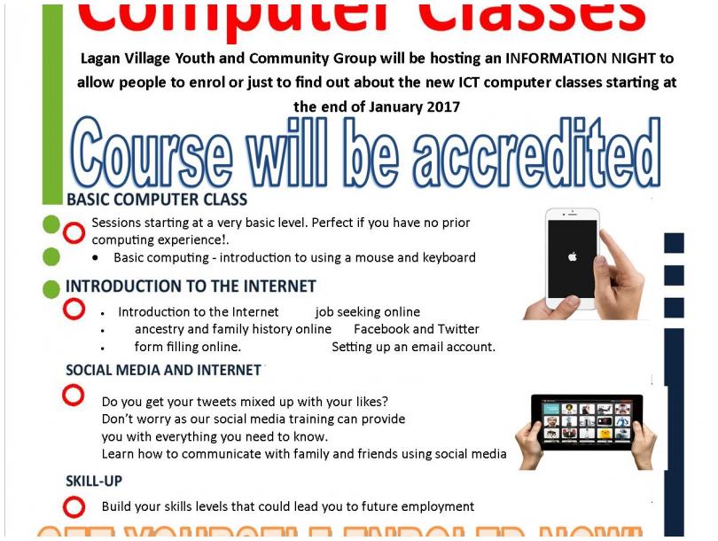 ICT Computer classes -  from computers for beginners to accredited courses
