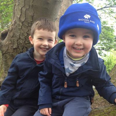 Brothers Robbie (left) and Charlie Scott from Belfast