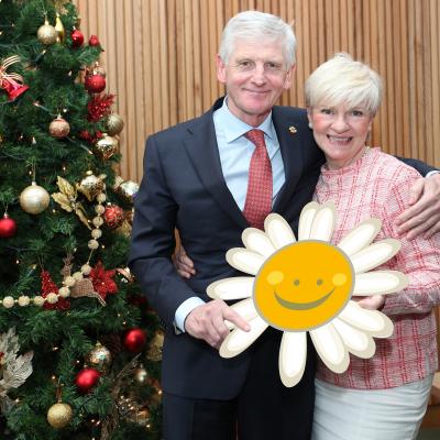 Managing Director of Agnew Group, Yuile Magee and Chief Executive of Cancer Fund for Children, Gillian Creevy.