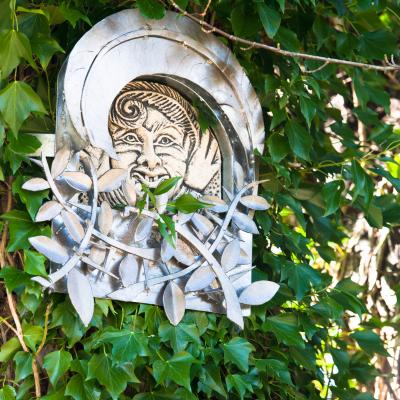 One of Oakfield Glen's crafty creations - a fairy-like sculpture hiding in the treetops