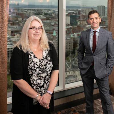 Lynne Kavanagh (left) has been appointed as BCM's new Deputy CEO. Pictured here with Nicky Conway, BCM CEO.