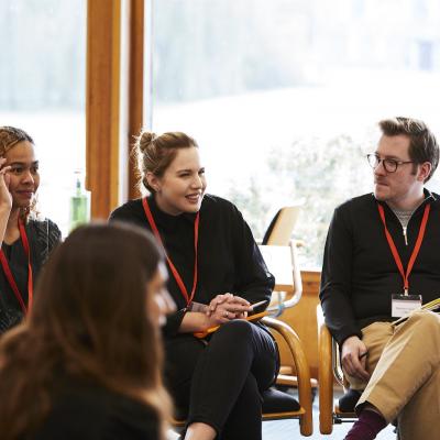 Matt O'Neill (right) with fellow Future Leaders Connect delegates in 2019.