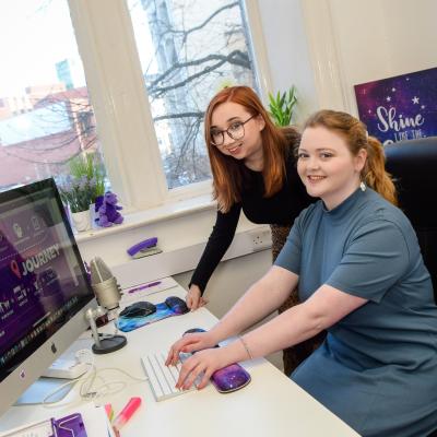 GradEmployNI Programme participants Jade Hamill and Zahra Baz