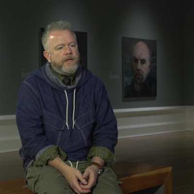 Artist Colin Davidson discussing his exhibition 'Silent Testimony'