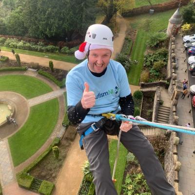 Santa Abseil for Autism NI
