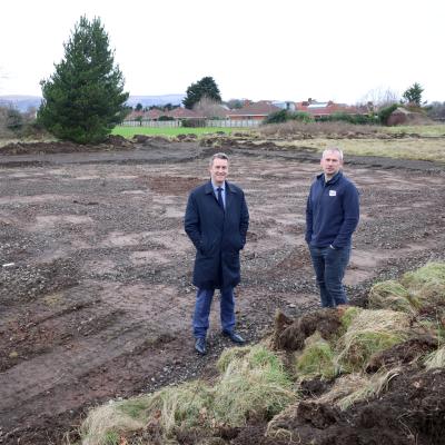 From left Brian Kidd, partner at Frazer Kidd, and Chris Cupples chief executive at Belfast YMCA