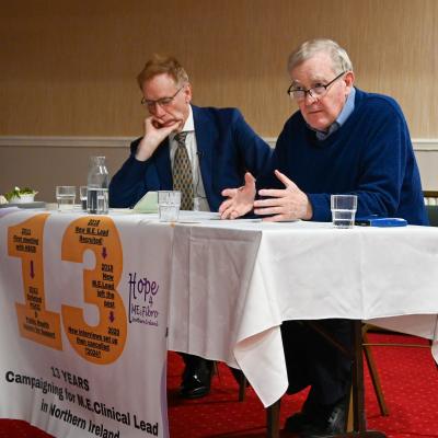 Prof. Tom Trinick, OBE. and Dr. William Weir.  Photo by Chloe-Jayne McConville / Excalibur Press